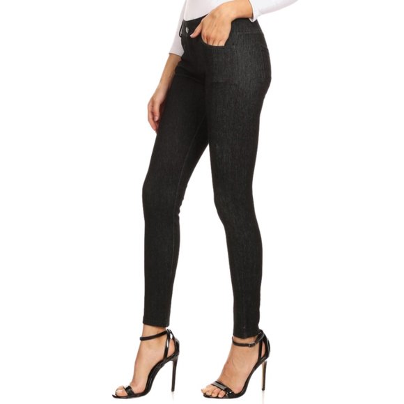 HP - Black Faded Out 5-Pocket Skinny Jeggings - Picture 9 of 9